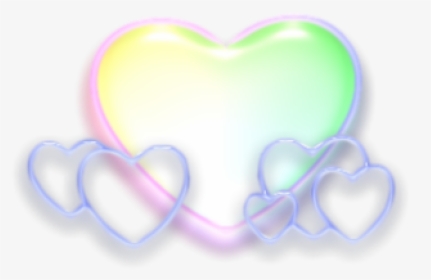 #kidcore #rainbow #grudge #aesthetic #png #soft #cute - Heart, Transparent Png, Transparent PNG