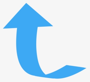 Curved Blue Arrow, HD Png Download, Transparent PNG