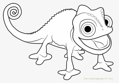 Pascal Tangled Coloring Pages, HD Png Download, Transparent PNG