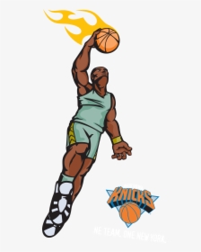 Slam Dunk Clipart At Getdrawings - Cartoon Basketball Player Dunking, HD Png Download, Transparent PNG