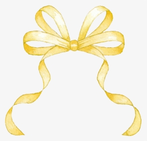 #yellow #bow #gift - Art, HD Png Download, Transparent PNG