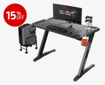 Eureka Ergonomic® Z1 S Gaming Desk With Led Lights, - Eureka Ergonomic Gaming Desk, HD Png Download, Transparent PNG