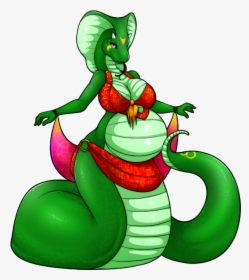 A Sensual Slither - Female Lizard Pregnant Scalie, HD Png Download, Transparent PNG