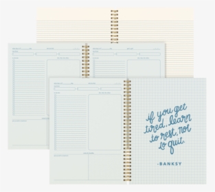Three Spreads Of Blue And Cream Pages In A Spiral Bound, HD Png Download, Transparent PNG