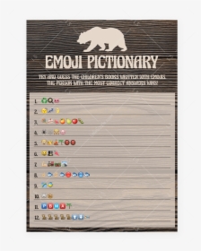 Woodland Theme Baby Shower Emoji Pictionary Printable - Poster, HD Png Download, Transparent PNG