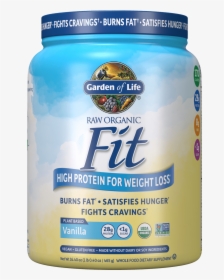 Raw Organic Fit Protein Powder Vanilla - Fit Garden Of Life Protein, HD Png Download, Transparent PNG
