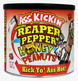 Ass Kickin’ Carolina Reaper Pepper Honey Peanuts - Carolina Reaper Nötter, HD Png Download, Transparent PNG