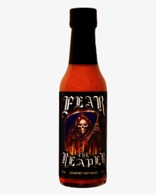 Heavenly Heat Fear The Reaper Hot Sauce - Glass Bottle, HD Png Download, Transparent PNG