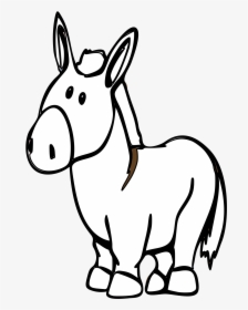 Donkey Clipart Black And White, HD Png Download, Transparent PNG