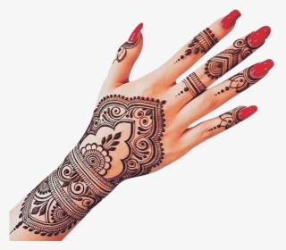 Transparent Mehndi Png - Hand Henna Tattoo Png, Png Download, Transparent PNG