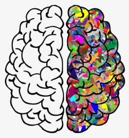 This Free Icons Png Design Of Abstract Brain Line Art - Left Brain Right Brain Png, Transparent Png, Transparent PNG