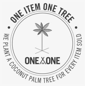 One Item One Tree - Minimalist Palm Tree Logo, HD Png Download, Transparent PNG