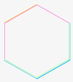 #hexagon #colorful #border #abstract #lines #geometry - Parallel, HD Png Download, Transparent PNG