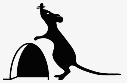 Hole Clipart Wall - Mouse Hole Silhouette Printable, HD Png Download, Transparent PNG