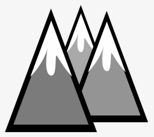 Snowcapped Mountains Clip Arts - Snow Capped Mountain Clipart, HD Png Download, Transparent PNG