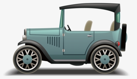 Car Vector Classic Side Euclidean Free Download Png - Old Cars Clip Art, Transparent Png, Transparent PNG