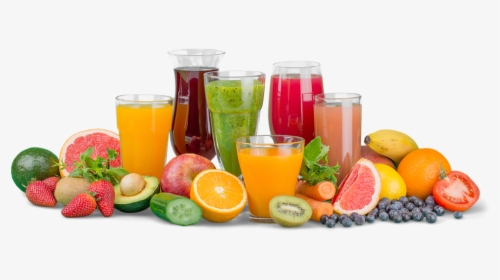 Various Fruit And Vegetable Smoothies, Representing - Fresh Mix Fruit Juice, HD Png Download, Transparent PNG