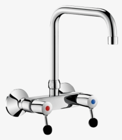 Wall-mounted Twin Hole Mixer - Delabie Scs, HD Png Download, Transparent PNG