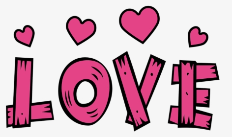 Text, Love, Hearts, Pink, Love Heart, Valentine - Text Love Png, Transparent Png, Transparent PNG