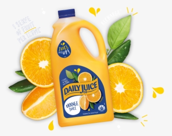 Transparent Orange Juice Png - Daily Juice Orange Juice, Png Download, Transparent PNG