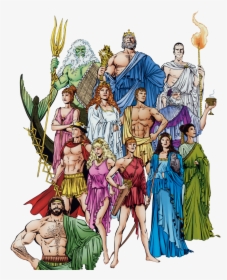 Gods Of Olympus - Hestia Demeter Hera Hades Poseidon And Zeus, HD Png Download, Transparent PNG