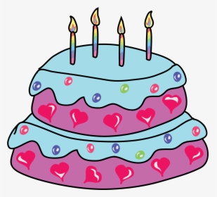 Sweet Cake Clip Arts - Stiker Kue Ulang Tahun, HD Png Download, Transparent PNG