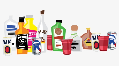 Distilled Beverage Non-alcoholic Drink Clip Art - Alcohol Bottles Clipart Png, Transparent Png, Transparent PNG