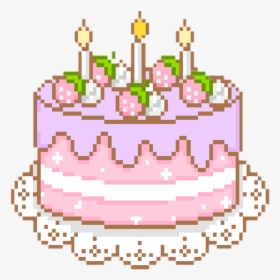 Birthday Cake Gif Clip Art - Pixel Birthday Cake Gif, HD Png Download, Transparent PNG