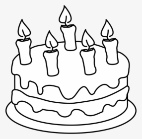 Cake Clipart Black And White, HD Png Download, Transparent PNG