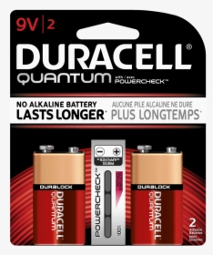 Bateria 9v Duracell Quantum, HD Png Download, Transparent PNG