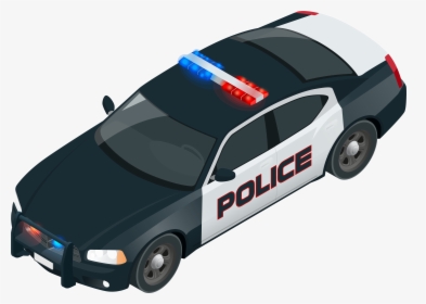 Police Car Police Officer - Police Car Isometric Vector, HD Png Download, Transparent PNG
