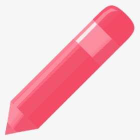 Pencil, Clipart, Pen, Orange, Red, Eraser, Graphic - Eraser, HD Png Download, Transparent PNG