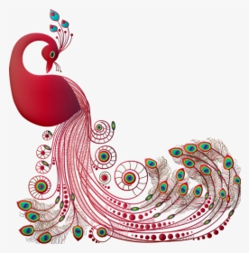 Peacock, Graceful, Bird, Animal, Plumage, Raptor, Wing - Png Embroidery Designs, Transparent Png, Transparent PNG