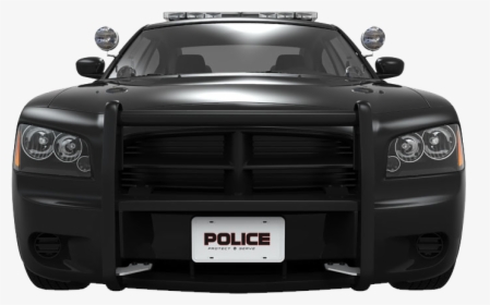 Police Car Pickup Truck Black Vehicle - Cop Car Front Png, Transparent Png, Transparent PNG