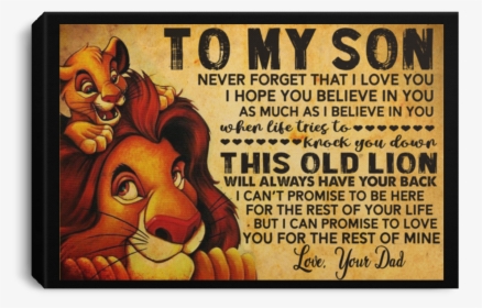 My Son Lion King Canvas, HD Png Download, Transparent PNG