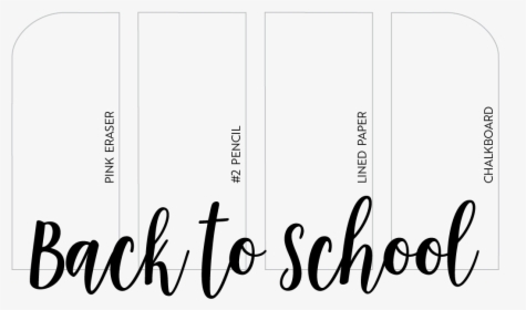 Back To School Handmade Watercolor Set By Rachel Beth - Calligraphy, HD Png Download, Transparent PNG