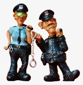 Cop, Policewoman, Colleagues, Funny, Figure, Police - Polis Photo Frame Png, Transparent Png, Transparent PNG