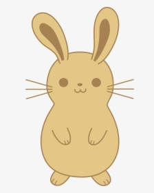 Transparent Easter Rabbit Png - Simple Cute Cartoon Rabbit, Png Download, Transparent PNG