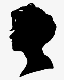 Female Face Silhouette - Woman Head Silhouette Png, Transparent Png, Transparent PNG