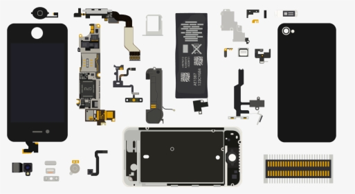 Smart Phone Electronic Parts Cell Doc - Cell Phone Parts, HD Png Download, Transparent PNG