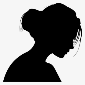 Female Head Profile Silhouette By Merio Silhouette - Profile Silhouette Of A Woman, HD Png Download, Transparent PNG