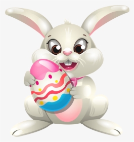 Easter Bunny Rabbit Clip Art - Clip Art Transparent Background Easter, HD Png Download, Transparent PNG