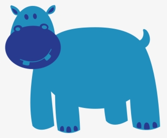Colorful Animal Hippo Scalable Vector Graphics Svg - Animal Vector Png, Transparent Png, Transparent PNG
