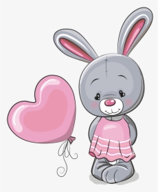 Rabbit Cartoon Cuteness Illustration - Cute Rabbit Png Vector, Transparent Png, Transparent PNG