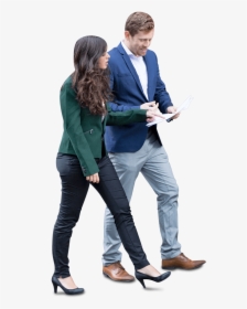 Cut Out People Walking Png - Business People Cut Out, Transparent Png, Transparent PNG