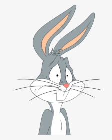 Drawing Bunnies Sad - Scared Cartoon Bugs Bunny, HD Png Download, Transparent PNG