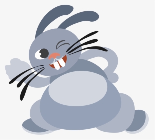 Winking Bunny Clip Arts - Winking Rabbit, HD Png Download, Transparent PNG