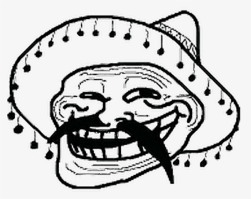 Mexican Troll Face Png Clipart , Png Download - Mexican Troll Face Png, Transparent Png, Transparent PNG