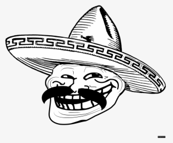 Mexican Troll Face Png, Transparent Png, Transparent PNG