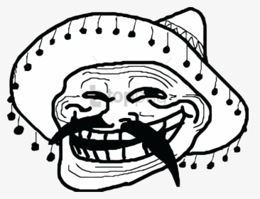 Free Png Download Mexican Meme Troll Face Png Images - Funny Troll Face, Transparent Png, Transparent PNG